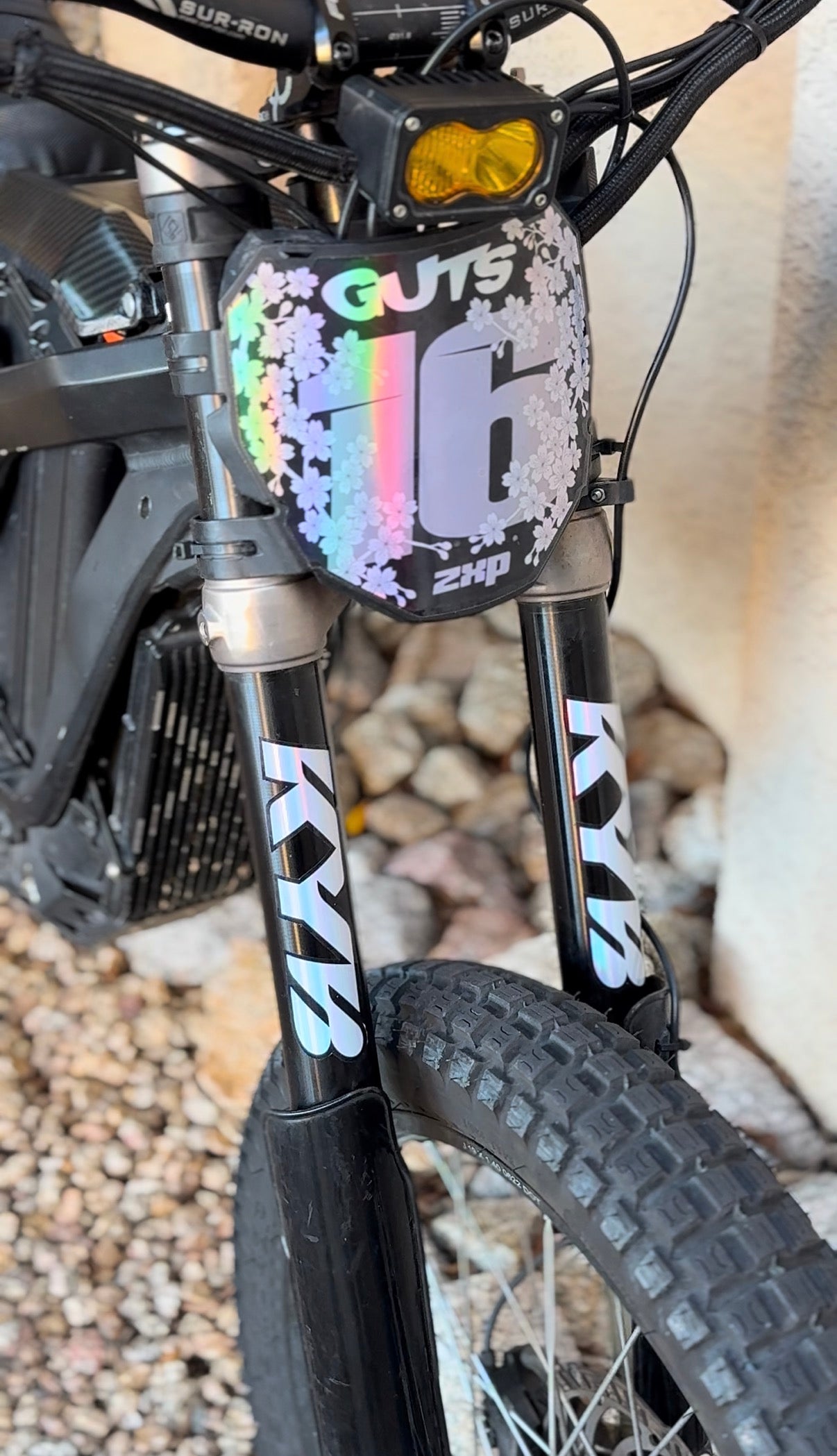 KYB front fork decals