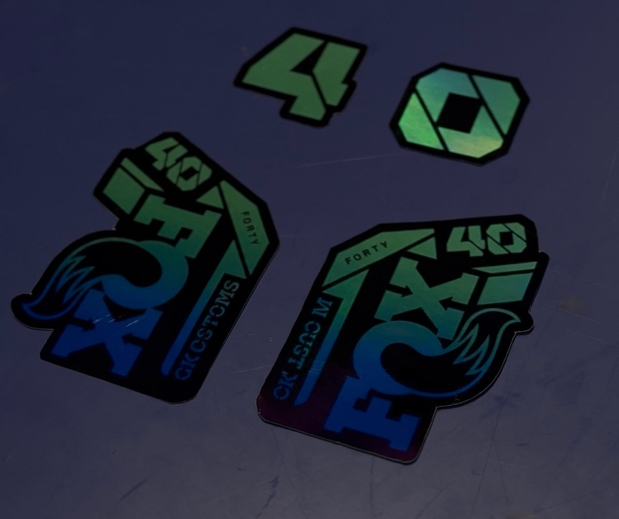 Color Fading Fox 40 Decals